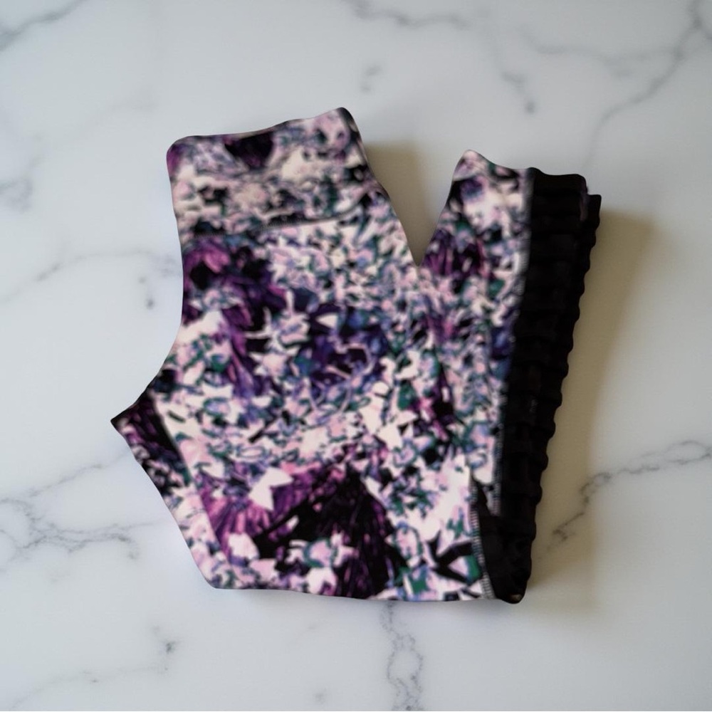 TKO Purple and Black Patterned Leggings